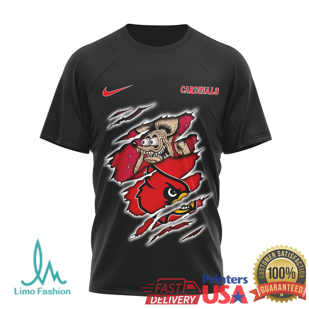 Louisville Cardinals Built To Play Not To Bow Custom Team T Shirt - Limotees LLC