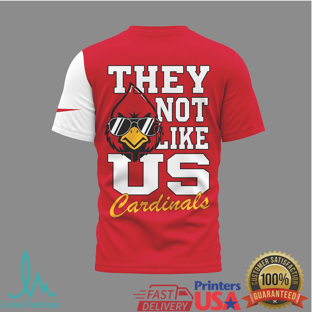 Louisville Cardinals “They Not Like Us” Mascot Sports T Shirt