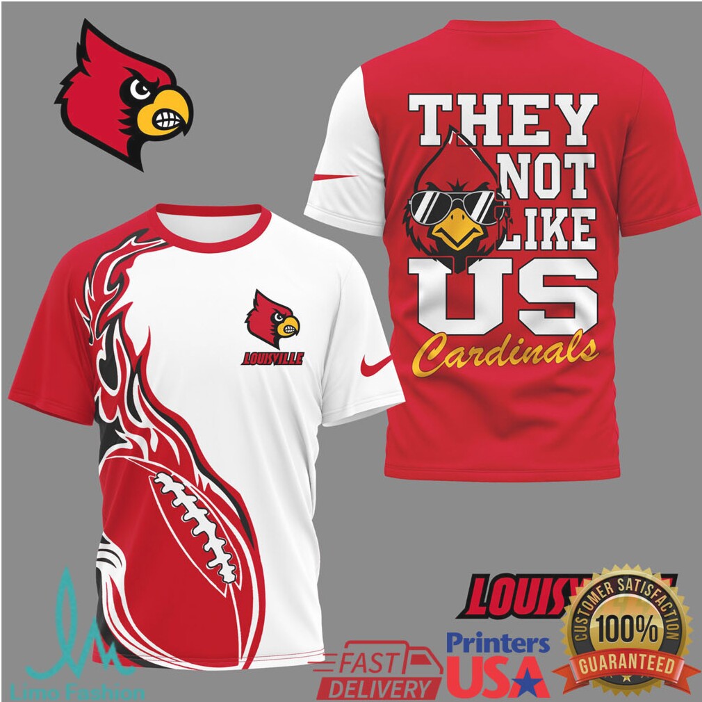 Louisville Cardinals “They Not Like Us” Mascot Sports T Shirt