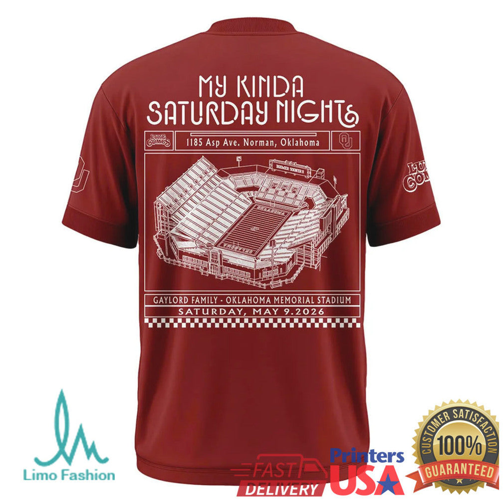 Luke Combs My Kinda Saturday Night 2026 Norman OK Stadium Concert T Shirt - Limotees LLC