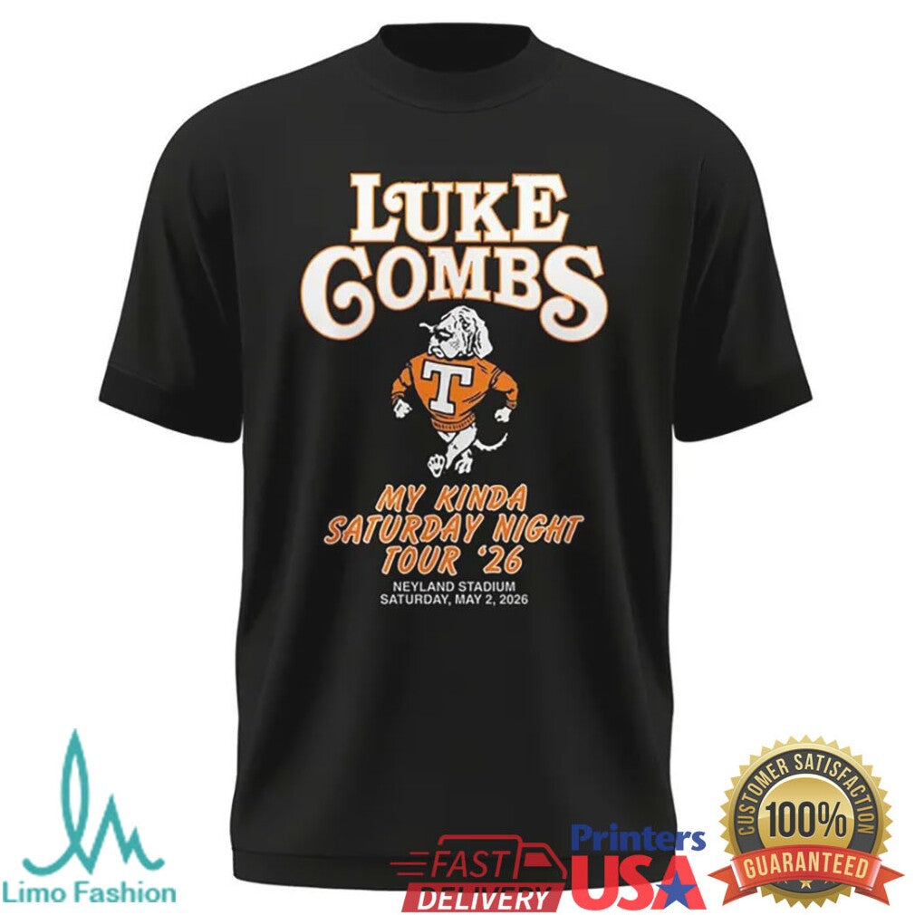 Luke Combs My Kinda Saturday Night Tour 2026 Neyland Stadium Knoxville Concert T Shirt - Limotees LLC