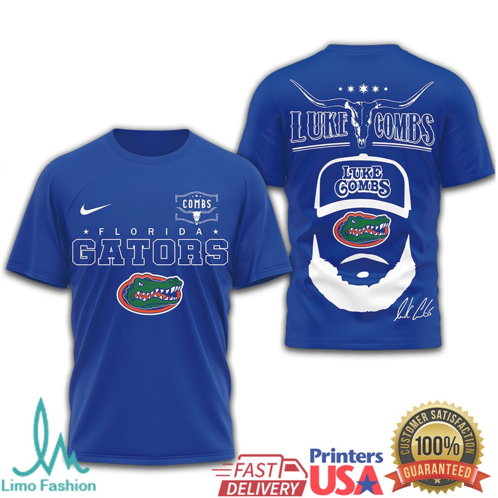 Luke Combs x Florida Gators NCAA Football Fan T Shirt - Limotees LLC
