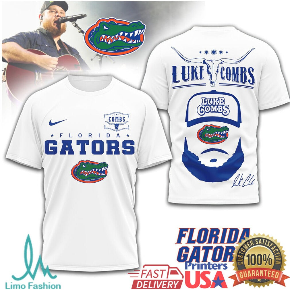 Luke Combs x Florida Gators NCAA Football Fan T Shirt - Limotees LLC