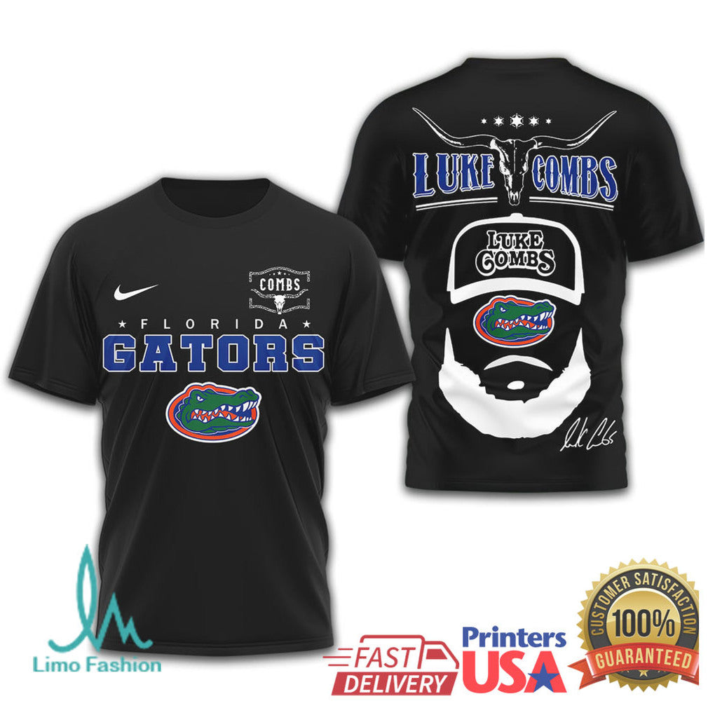 Luke Combs x Florida Gators NCAA Football Fan T Shirt - Limotees LLC
