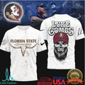 Luke Combs x Florida State Seminoles Skull Longhorn T Shirt - Limotees LLC