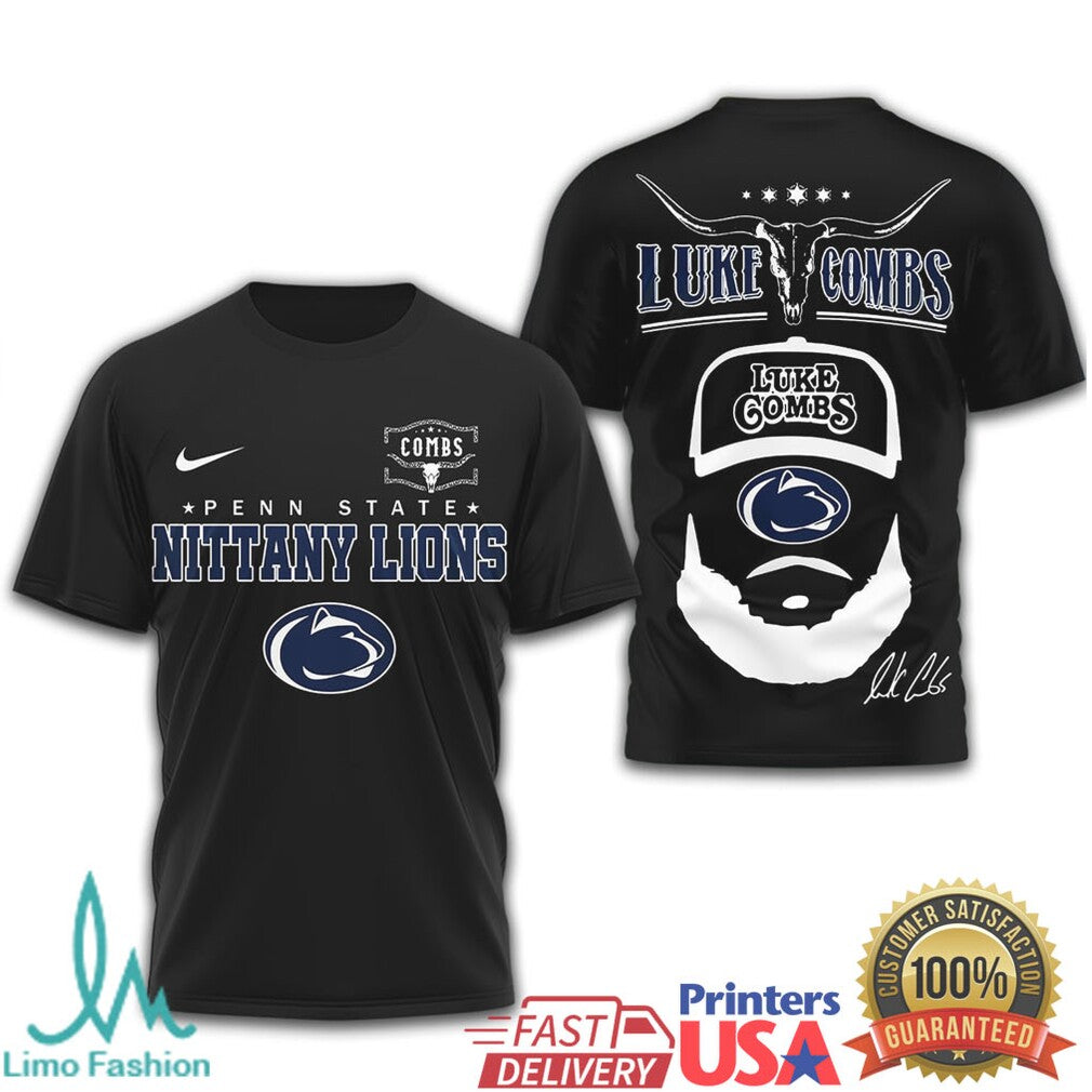 Luke Combs x Penn State Nittany Lions Graphic Performance T Shirt - Limotees LLC