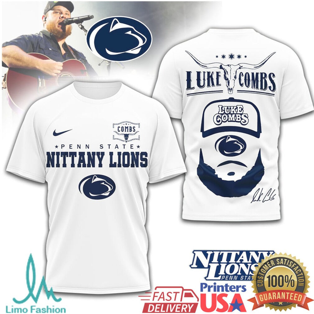 Luke Combs x Penn State Nittany Lions Graphic Performance T Shirt - Limotees LLC