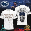 Luke Combs x Penn State Nittany Lions Skull & Longhorn Graphic T Shirt - Limotees LLC