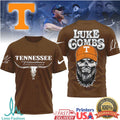 Luke Combs x Tennessee VolunT Shirtrs Skull Graphic Country Music Fan T Shirt
