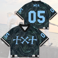 TXT Steal The Wind World Tour Camo Style Wind Mixed Mesh Jersey Fan Edition