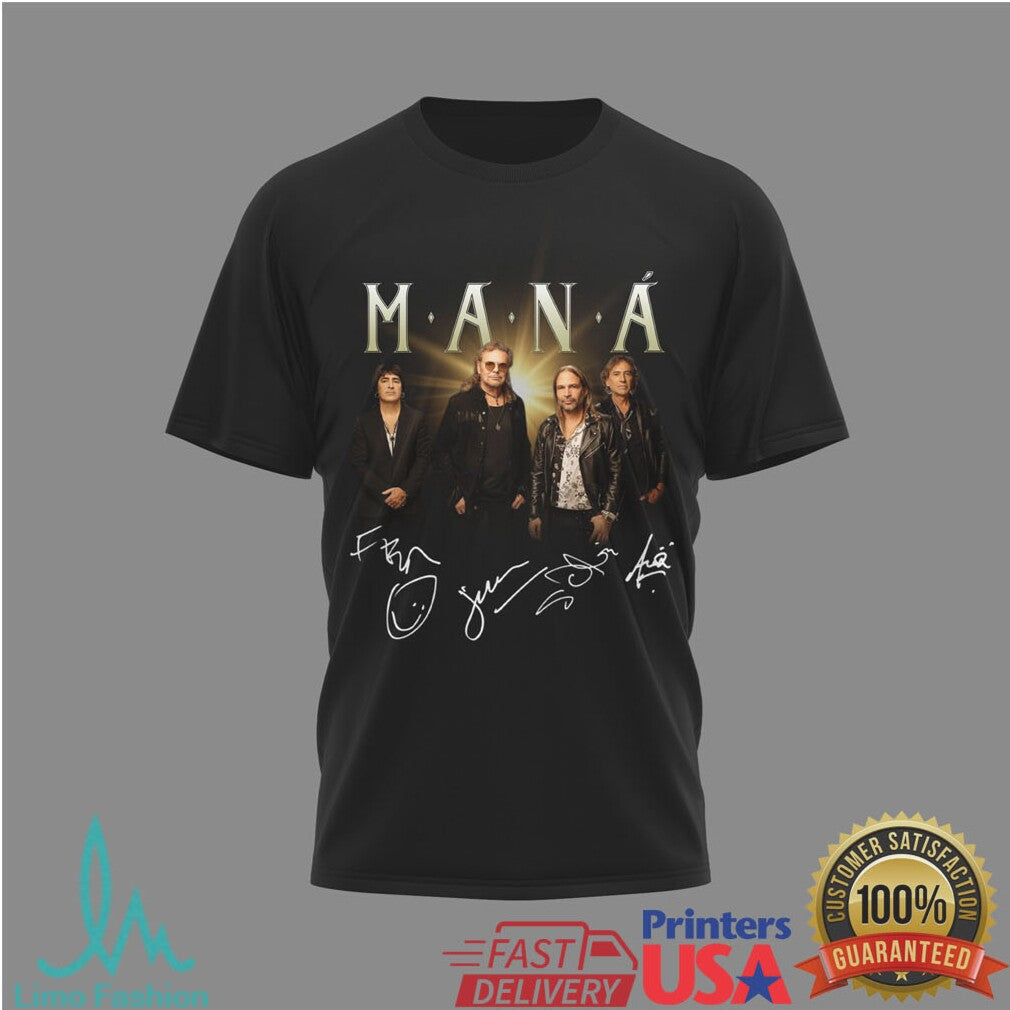 Maná Vivir Sin Aire Tour 2026 Signed Band Members Concert T Shirt - Limotees LLC