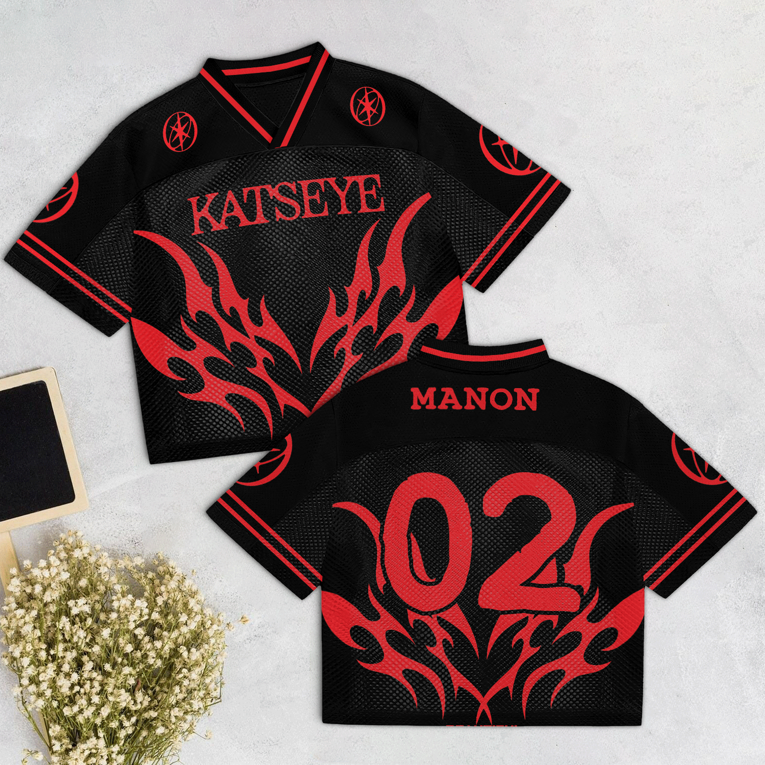 Katseye Beautiful Chaos Mixed Mesh Jersey Football