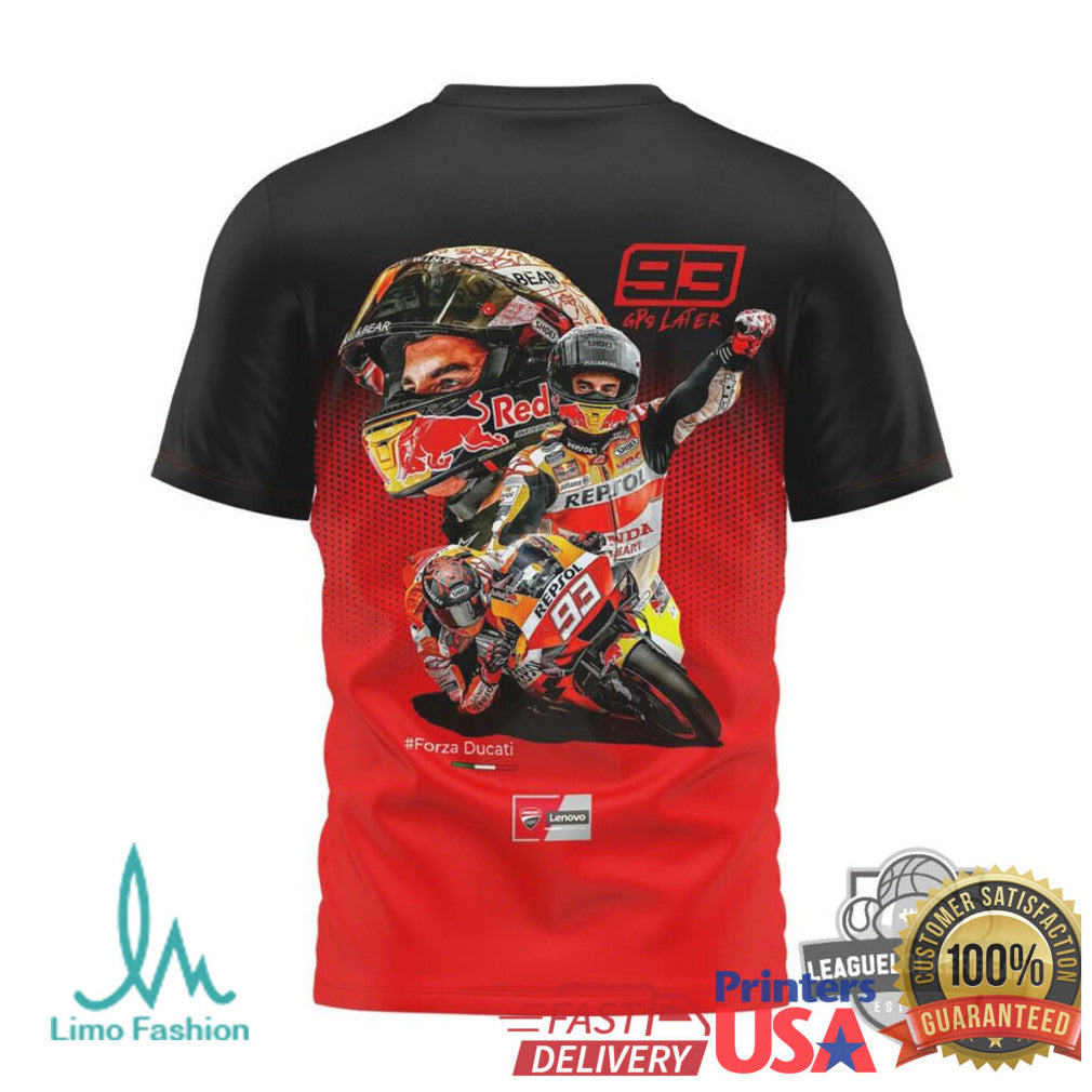 Marc Marquez 93 Ducati Repsol Racing Graphic T Shirt - Limotees LLC