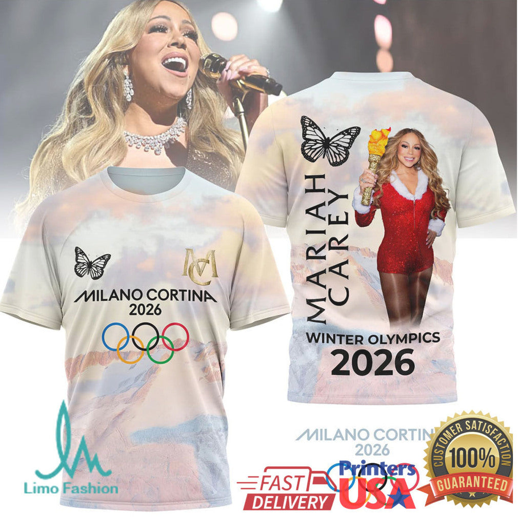 Mariah Carey Milano Cortina 2026 Winter Olympics Commemorative T Shirt - Limotees LLC