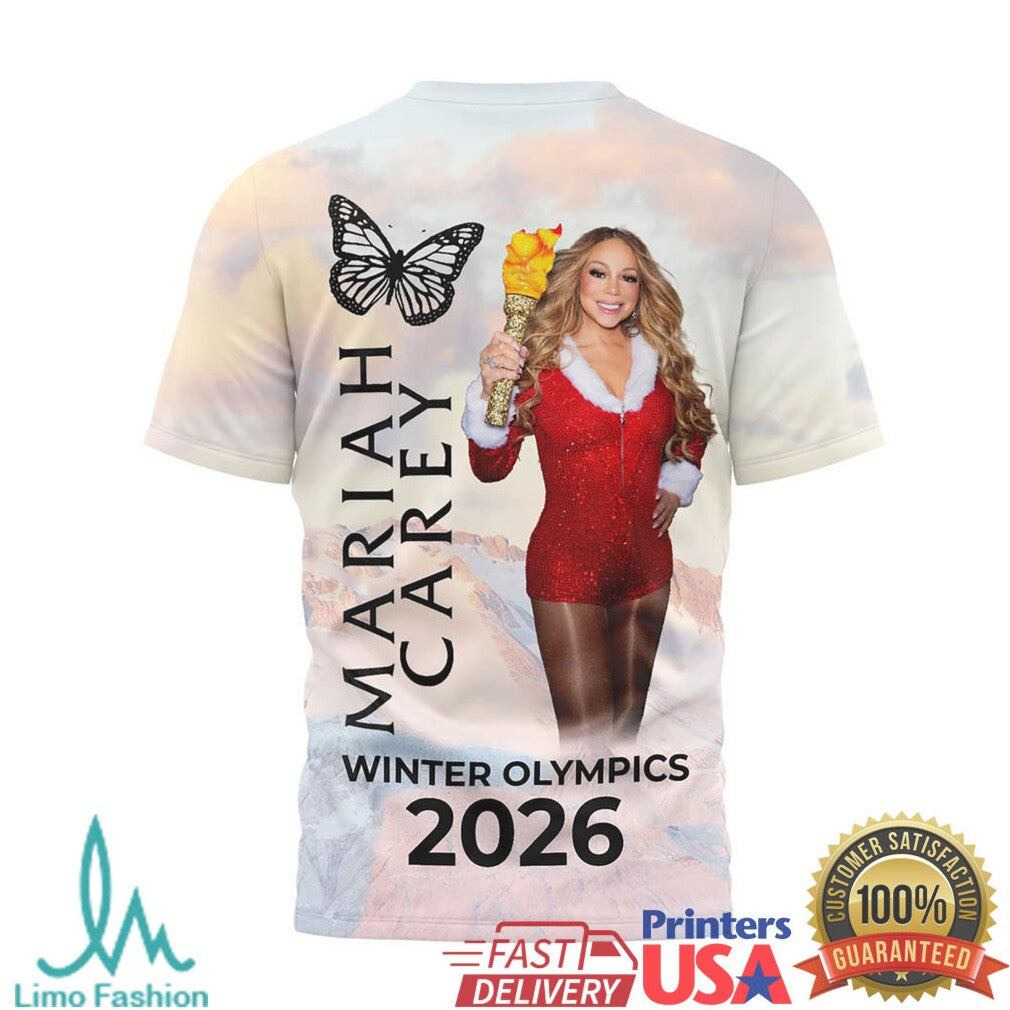 Mariah Carey Milano Cortina 2026 Winter Olympics Commemorative T Shirt - Limotees LLC