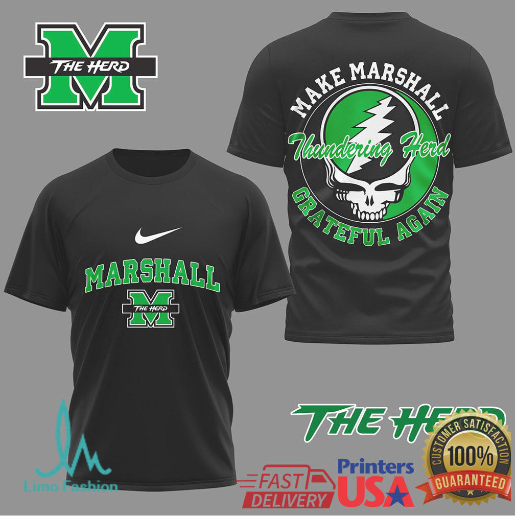 Marshall Thundering Herd Grateful Dead Steal Your Face Graphic Tee - Limotees LLC