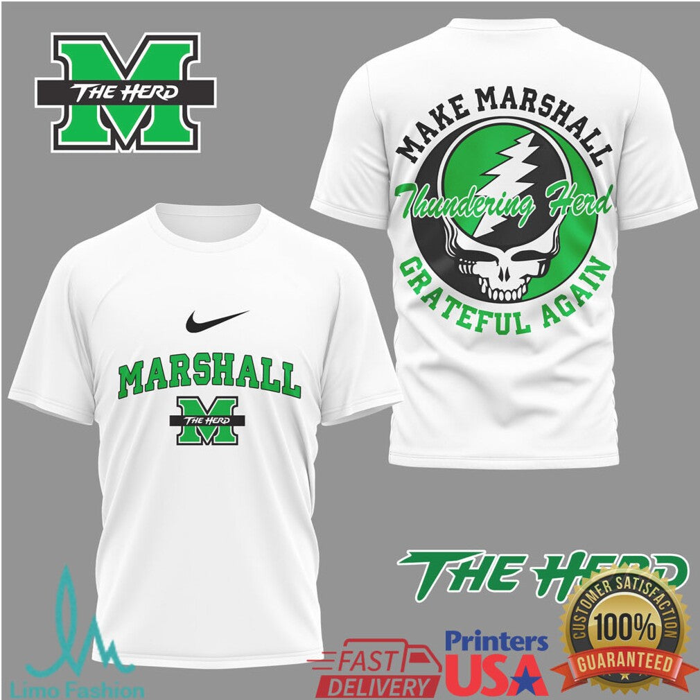 Marshall Thundering Herd Grateful Dead Steal Your Face Graphic Tee - Limotees LLC