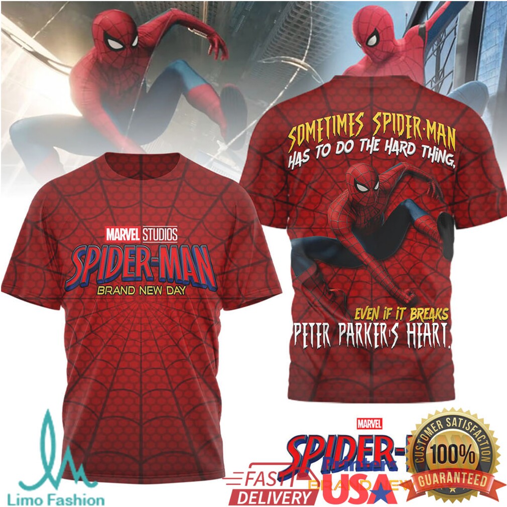 Marvel Studios Spider Man Brand New Day All Over Print T Shirt - Limotees LLC