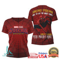 Marvel Studios Spider Man Brand New Day T Shirt Peter Parker Heart Graphic T Shirt - Limotees LLC