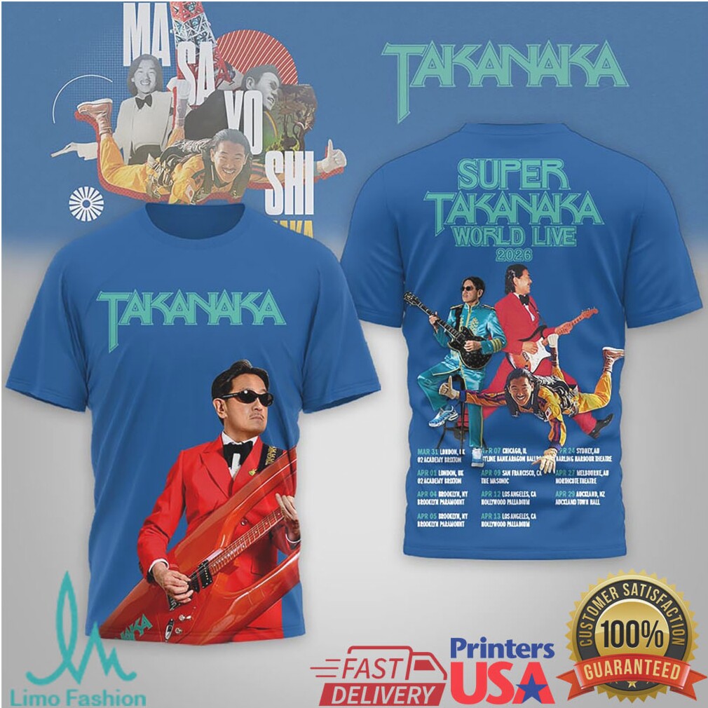 Masayoshi Takanaka Super Takanaka World Live 2025 Tour Graphic T Shirt - Limotees LLC