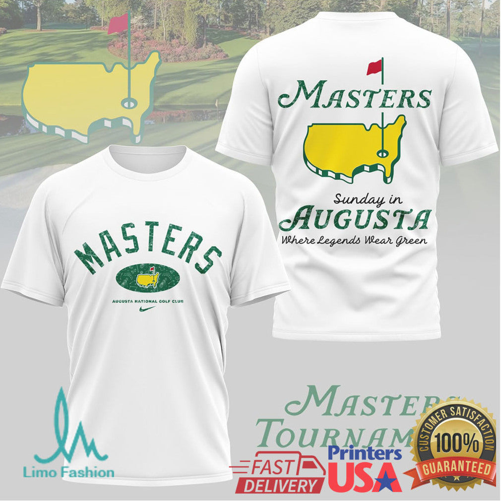 Masters Tournament Augusta National Golf Club “Where Legends Wear Green” T Shirt - Limotees LLC