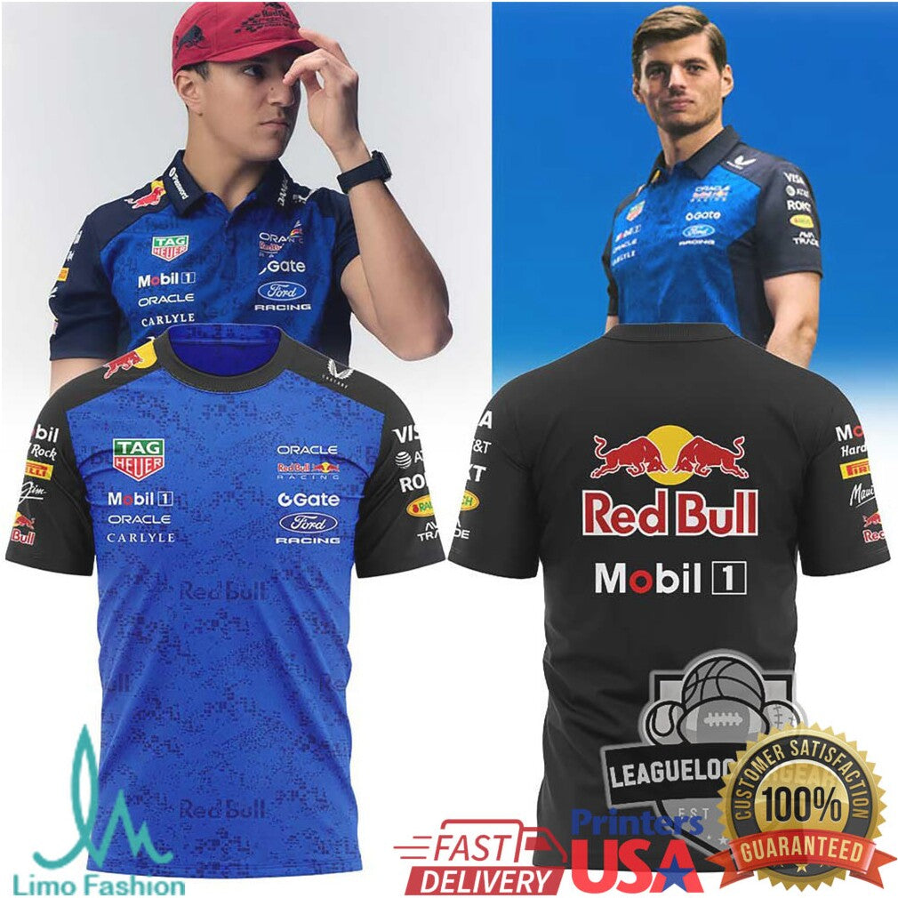 Max Verstappen Red Bull Racing F1 Team 2026 Blue Graphic T Shirt - Limotees LLC