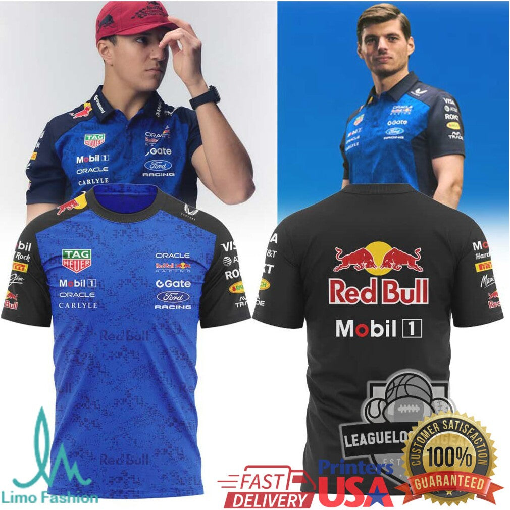 Max Verstappen Red Bull Racing F1 Team 2026 Blue Graphic T Shirt - Limotees LLC