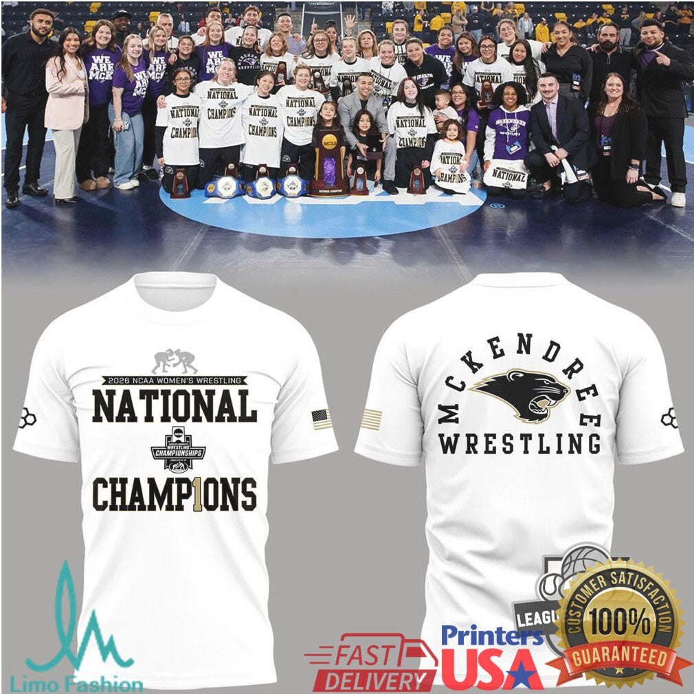 McKendree Bearcats 2026 NCAA Women's Wrestling National Champions T Shirt - Limotees LLC