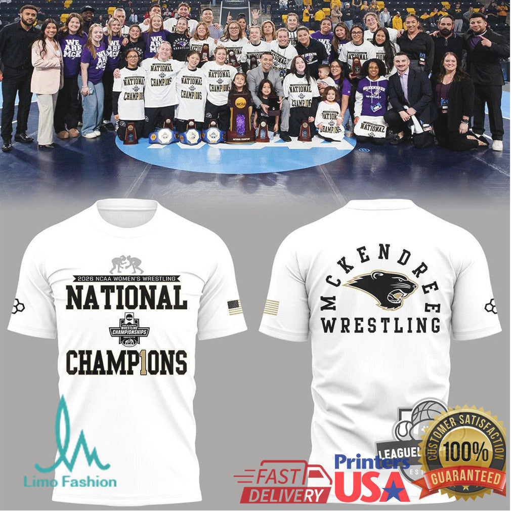 McKendree Bearcats 2026 NCAA Women's Wrestling National Champions T Shirt - Limotees LLC
