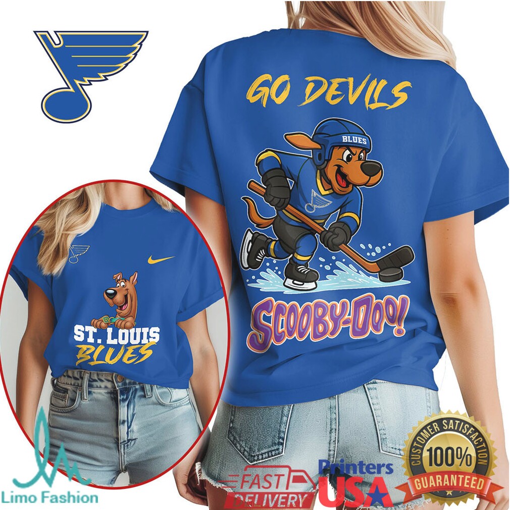 Scooby Doo x St. Louis Blues NHL Hockey Fan T Shirt - Limotees LLC