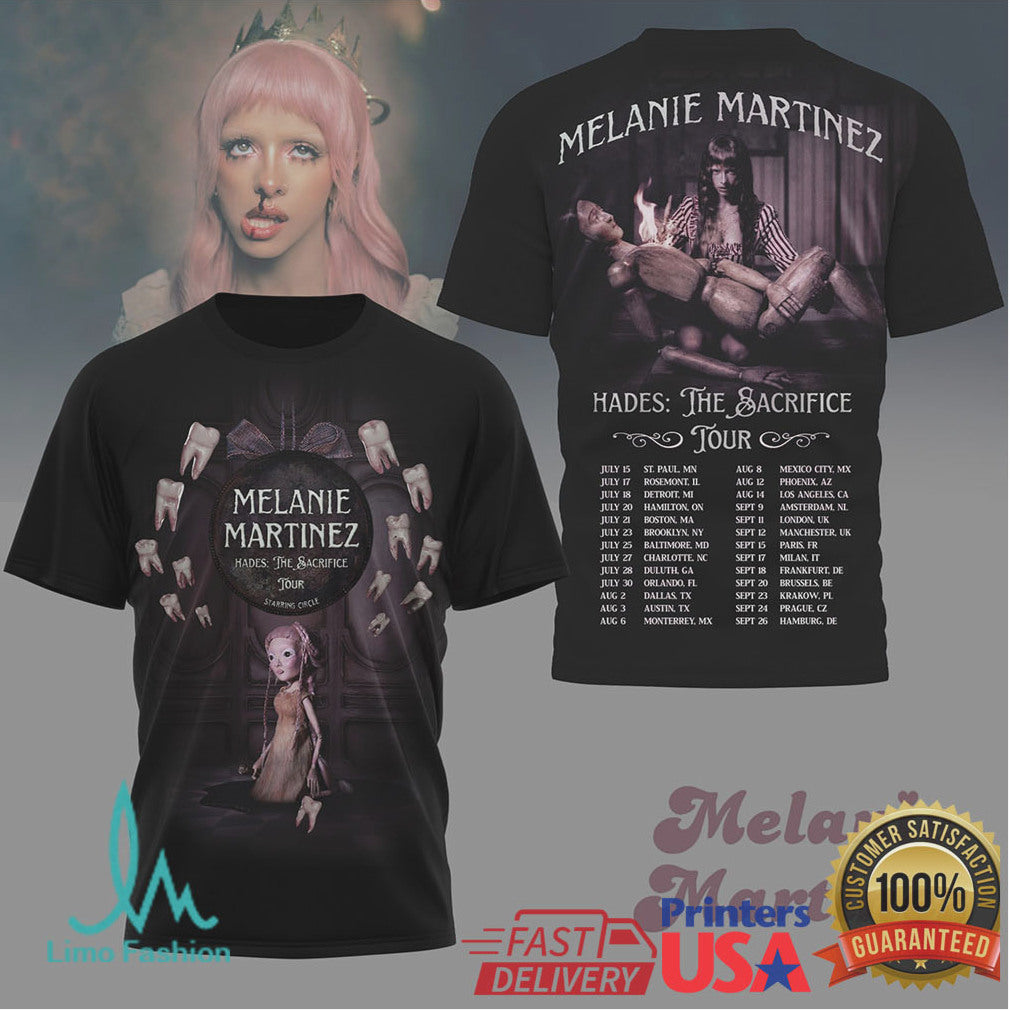Melanie Martinez Hades The Sacrifice Tour 2026 Official Concert Merch T Shirt - Limotees LLC