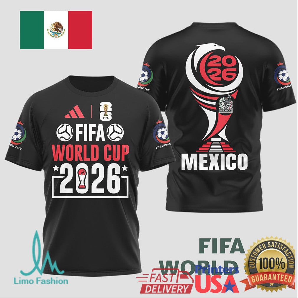 Mexico 2026 World Cup Soccer Graphic T Shirt Commemorative Eagle Design - Limotees LLC