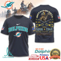 Miami Dolphins Buffalo Soldiers US Army 1866 1944 Honor T Shirt - Limotees LLC
