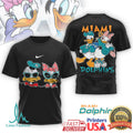 Miami Dolphins Donald & Daisy Duck Tropical Fan Apparel - Limotees LLC