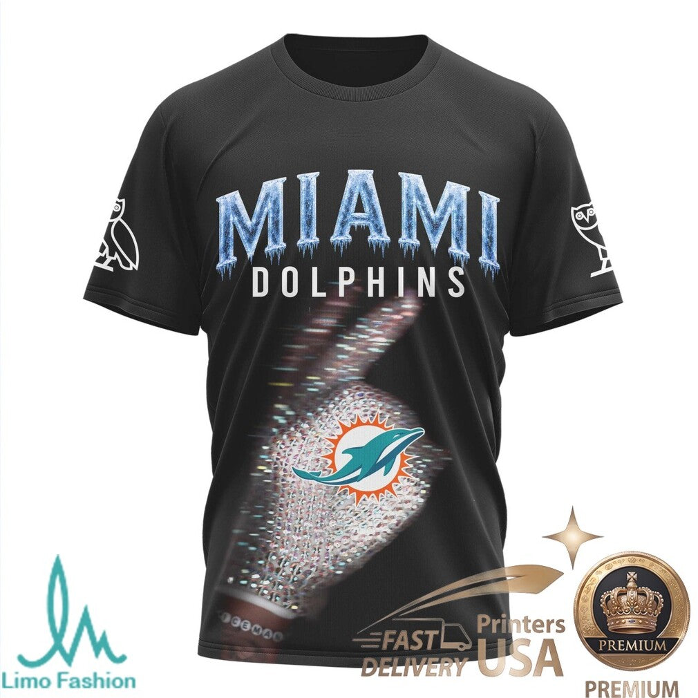 Miami Dolphins Drake Iceman Graphic Urban Rap T Shirt - Limotees LLC