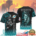 Miami Dolphins Hakuna Matata Lion King Go Fins NFL Fan T Shirt - Limotees LLC