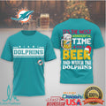 Miami Dolphins Holiday Fan Shirt “Most Wonderful Time for a Beer and the Dolphins” - Limotees LLC