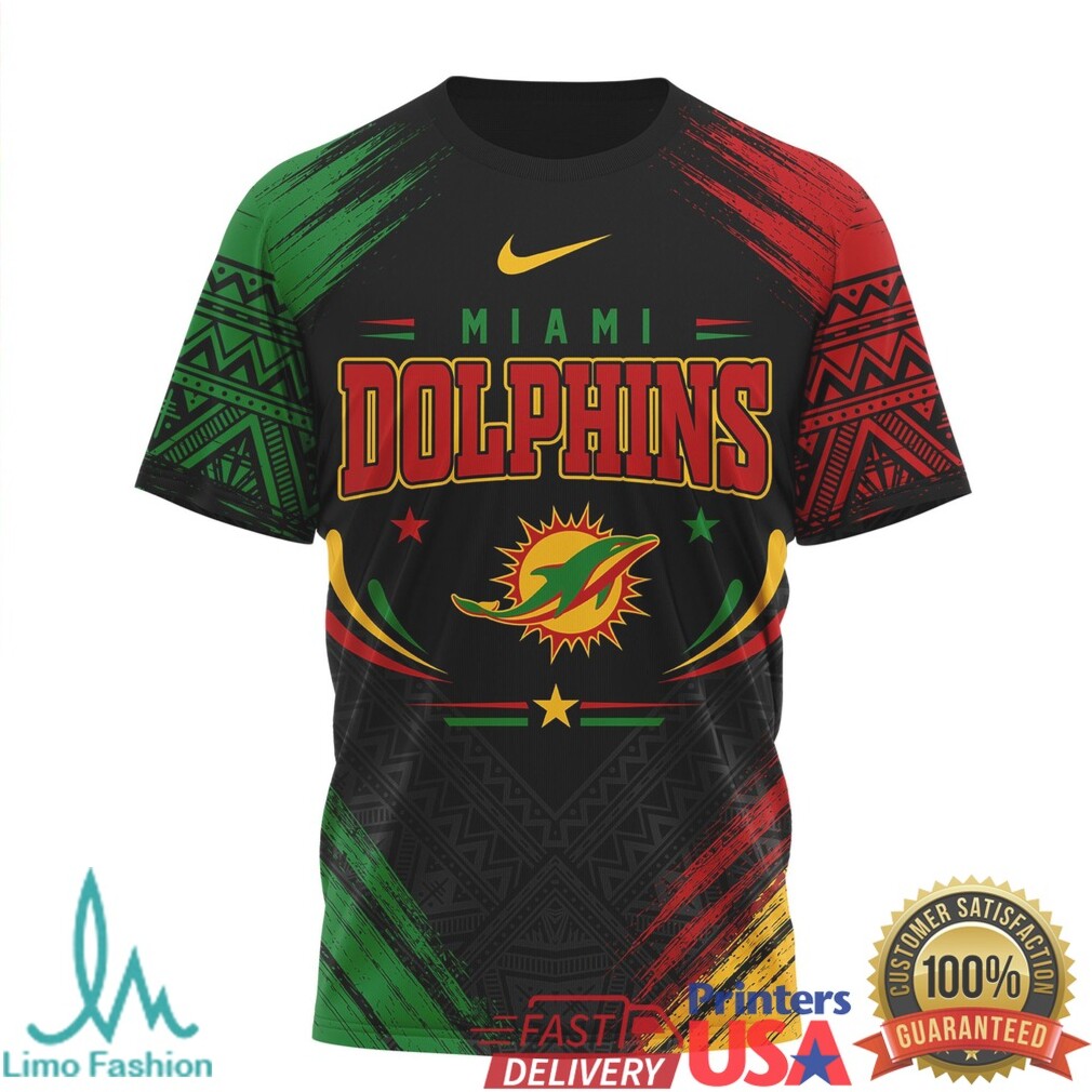 Miami Dolphins Juneteenth Freedom Faith Future Graphic T Shirt - Limotees LLC