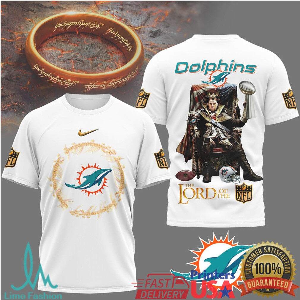 Miami Dolphins Lord Of The Nfl King Design Tshirt - Limotees LLC