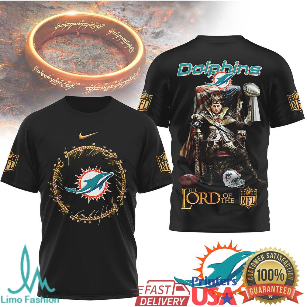 Miami Dolphins Lord Of The Nfl King Design Tshirt - Limotees LLC