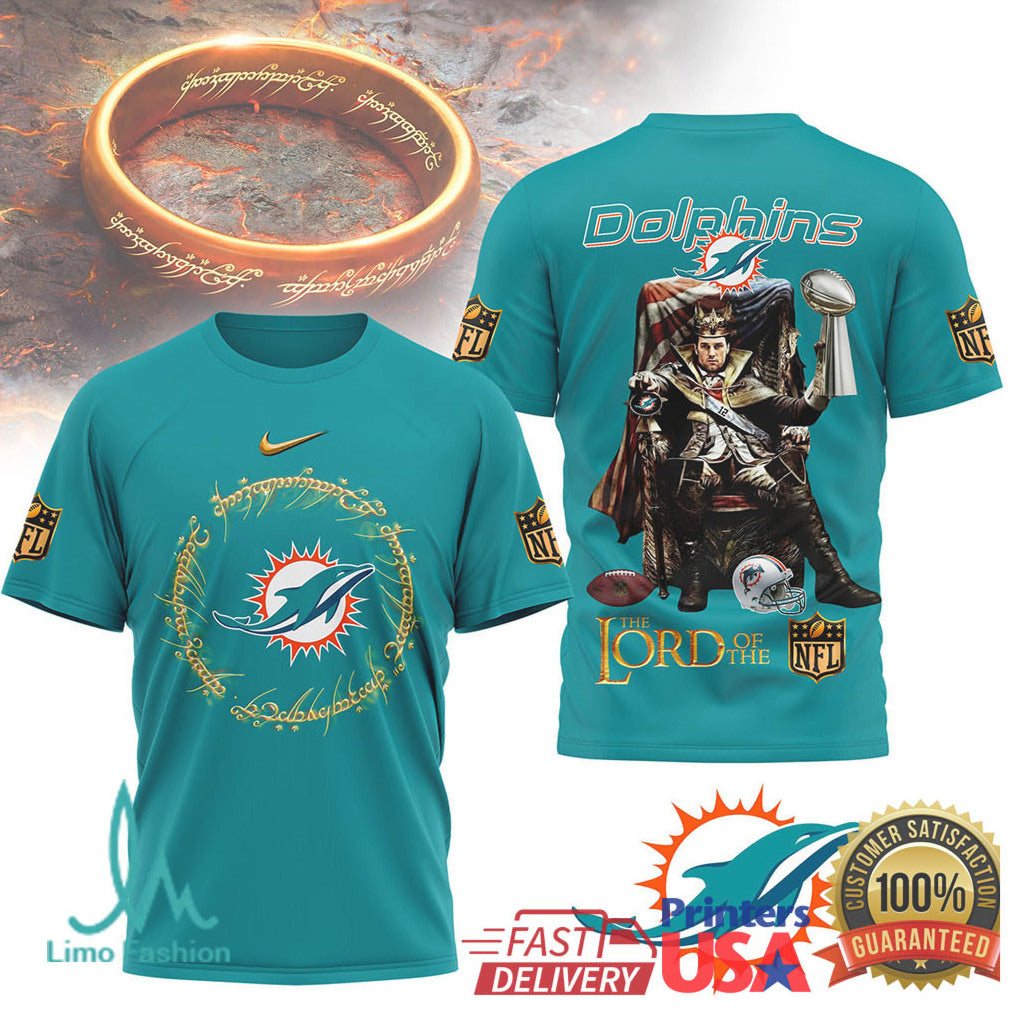 Miami Dolphins Lord Of The Nfl King Design Tshirt - Limotees LLC