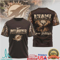 Miami Dolphins NFL Deer Hunting Camo Sleeve T Shirt - Limotees LLC