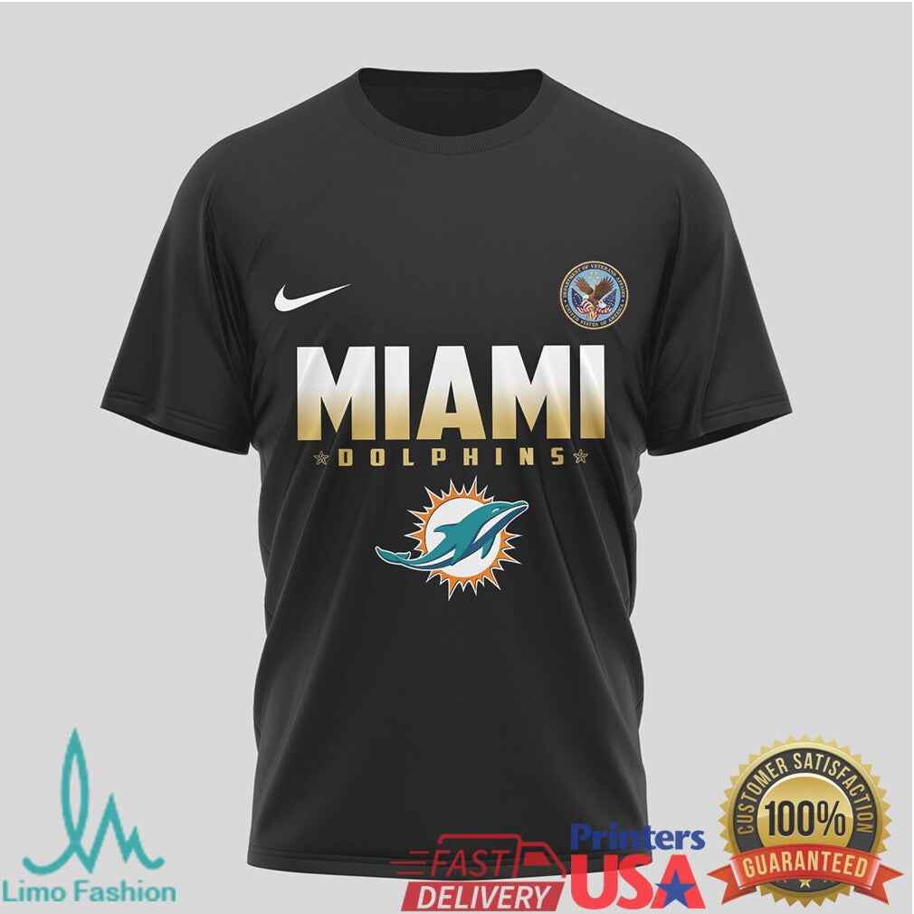 Miami Dolphins Official NFL Department Of Veterans Affairs 3D Shirt - Limotees LLC