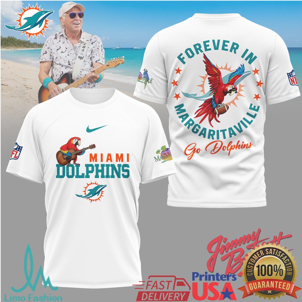 Miami Dolphins Official NFL Forever in Margaritaville 3D Shirt - Limotees LLC