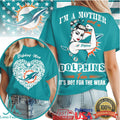 Miami Dolphins Official NFL I Am A Mother 3D Shirt - Limotees LLC