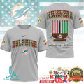 Miami Dolphins Official NFL Kwanzaa Pride 3D Shirt - Limotees LLC