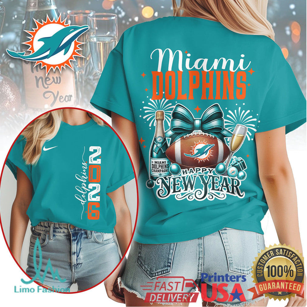 Miami Dolphins Official NFL New Year New Game 3D Shirt - Limotees LLC