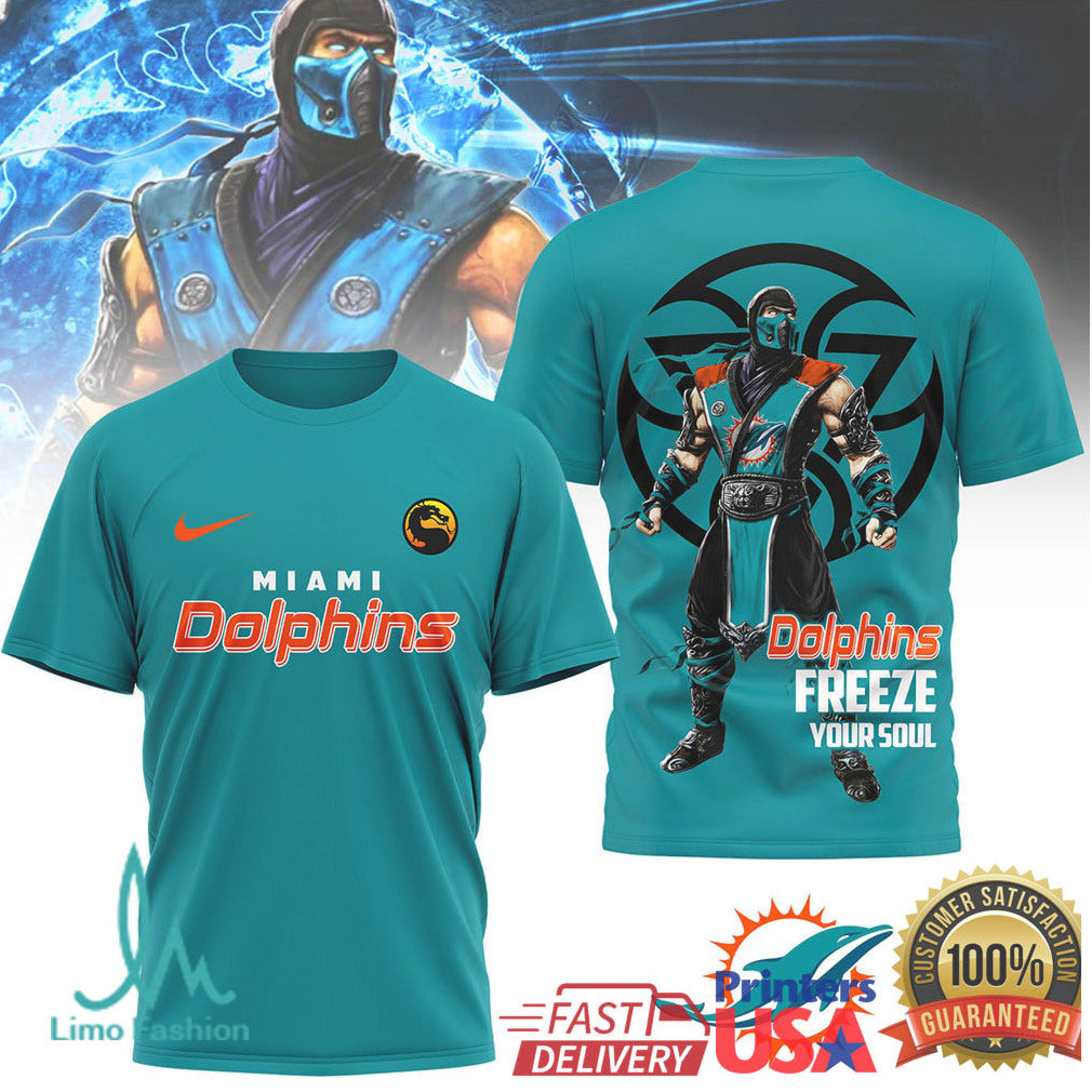 Miami Dolphins Official NFL Sub Zero 3D Shirt