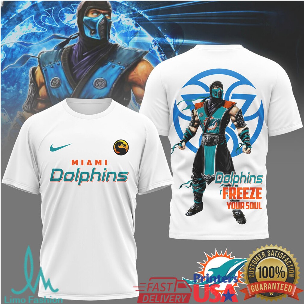 Miami Dolphins Official NFL Sub Zero 3D Shirt