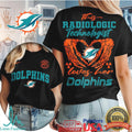 Miami Dolphins Radiologic Technologist T Shirt Rad Tech Loves Her Dolphins T Shirt - Limotees LLC